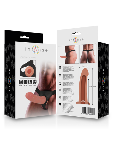 INTENSE - ARNÊS OCO COM DILDO 16 X 3 CM