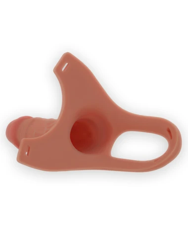 INTENSE - ARNÊS OCO COM DILDO DE SILICONE 16 X 3,5 CM