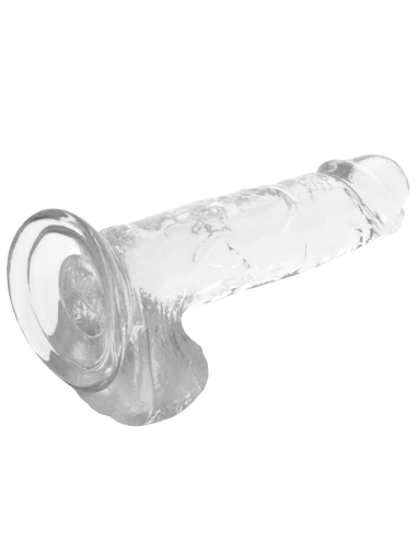X RAY - DILDO TRANSPARENTE COM BOLAS 20 CM -O- 4.5 CM