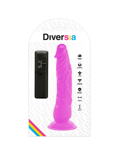 DIVERSIA - FLEXÍVEL VIBRAO VIBRANTE ROXO 21 CM -O- 4.9 CM