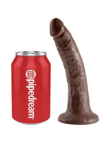 KING COCK - 7 DILDO CHOCOLATE 17.8 CM