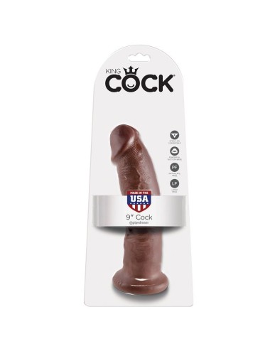 KING COCK - 9 DILDO MARROM 22.9 CM
