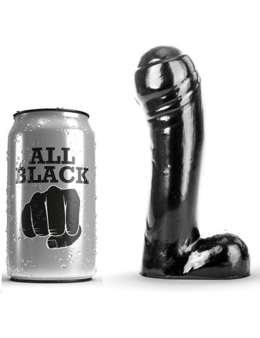 ALL BLACK - DILDO PRETO 15 CM