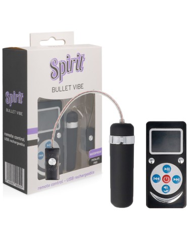 SPIRIT - BALA VIBRATÓRIA PREMIUM PRETO