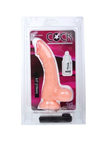 BAILE - DILDO GALO REALISTA COM VIBRAO 21.6 CM