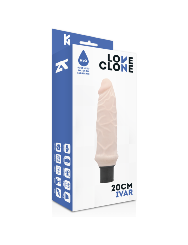 LOVECLONE - VIBRADOR AUTO LUBRIFICANTE IVAR 20 CM -O- 3.7 CM