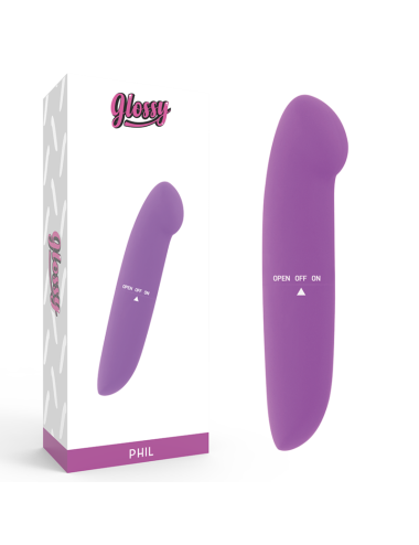 GLOSSY - VIBRADOR PHIL ROXO