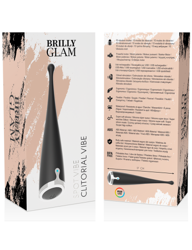 BRILLY GLAM - SPOT VIBE CLITORIAL PRETO