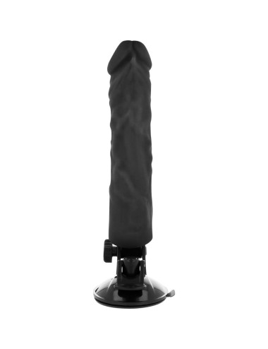 BASECOCK - CONTROLE REMOTO VIBRADOR REALÍSTICO PRETO 21 CM -O- 4 CM