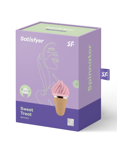 SATISFYER - SWEET TREAT SPINNATOR MARROM E ROSA