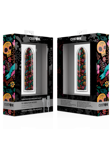 CUSTOM BULLETS - BALAS PERSONALIZADAS FLORAIS RECARREGÁVEIS BALAS 10 INTENSIDADES