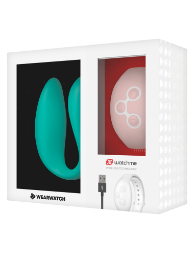 WEARWATCH - VIBRADOR DE TECNOLOGIA DUAL WATCHME ÁGUA DO MAR / ROSA