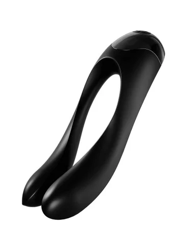 SATISFYER - VIBRADOR DE DEDO CANDY CANE PRETO