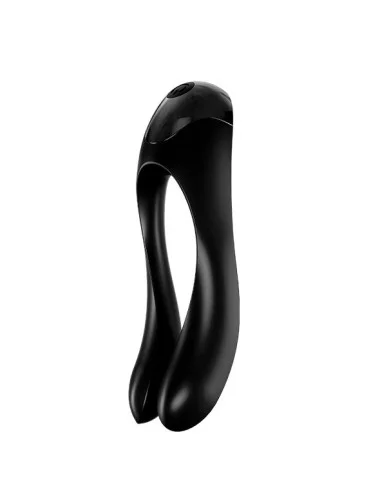 SATISFYER - VIBRADOR DE DEDO CANDY CANE PRETO
