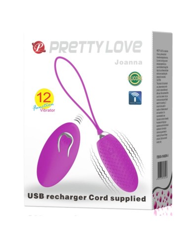 PRETTY LOVE - JOANNA OVO VIBRATÓRIO CONTROLE REMOTO 12 MODOS