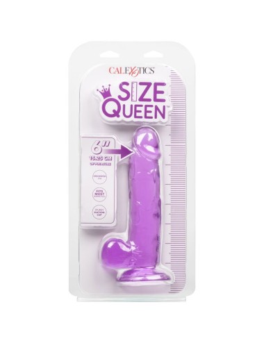 CALEXOTICS - DILDO QUEEN TAMANHO ROXO 15.3 CM