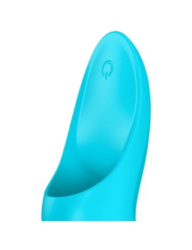 SATISFYER - VIBRADOR DE DEDO TEASER LUZ AZUL
