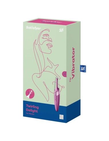 SATISFYER - ESTIMULADOR DE CLITÓRIS TWIRLING DELIGHT ROXO