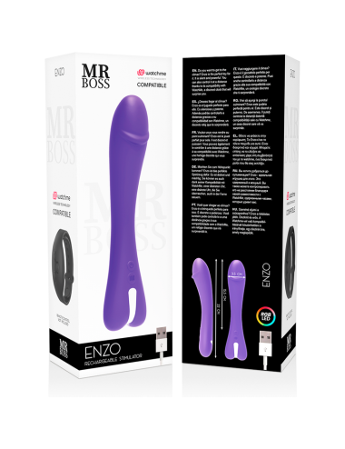MR BOSS - ENZO VIBRADOR WATCHME TECNOLOGIA SEM FIO COMPATÍVEL