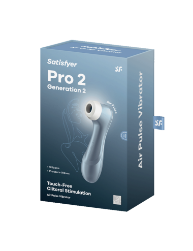 SATISFYER - ESTIMULADOR DE PULSO DE AR PRO 2 AZUL
