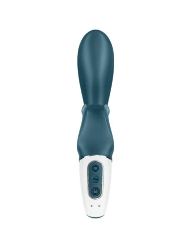 SATISFYER - APLICATIVO VIBRADOR HUG ME COELHO AZUL