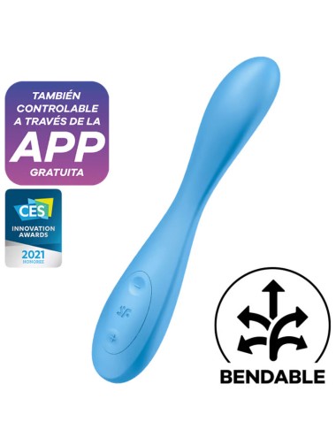 SATISFYER - APLICATIVO MULTIVIBRADOR G-SPOT FLEX 4+ AZUL