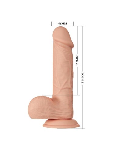 BAILE - BELO ENCONTRO BAHAMUT DILDO REALÍSTICO FLEXÍVEL 21.8 CM NATURAL