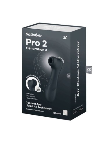 SATISFYER - PRO 2 GENERACIÓN 3 PRETO BLUETOOTH E APLICATIVO