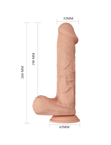 BAILE - BELO ENCONTRO BERGRISI DILDO REALÍSTICO FLEXÍVEL 26 CM NATURAL