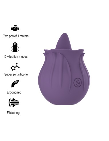 INTENSE - VIOLET CL TORIS STIMULATOR 10 VIBRATIONS LILS