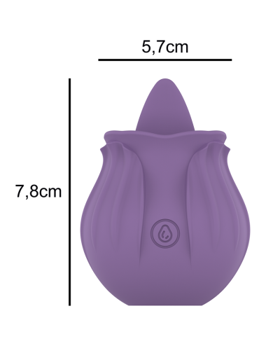 INTENSE - VIOLET CL TORIS STIMULATOR 10 VIBRATIONS LILS