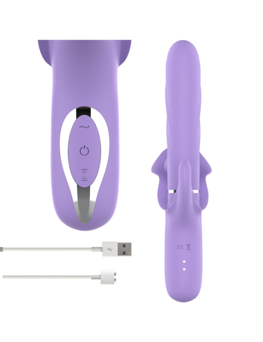 INTENSE - BILLIE MULTIFUNO VIBRADOR RECARREGVEL SUCO E PULSAO ROXO