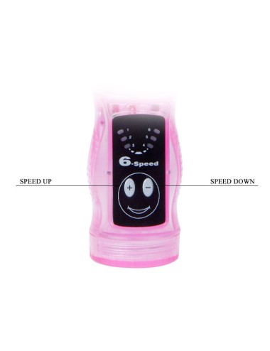 BAILE - VIBRADOR FLEXÍVEL COM ESTIMULADOR ANAL