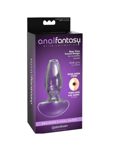 ANAL FANTASY ELITE COLLECTION -DILATOR ANAL GAPER PARA INICIANTES CRISTAL TAMANHO S