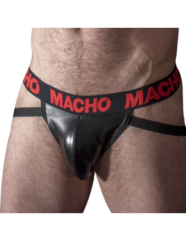 MACHO - MX25RC JOCK COURO VERMELHO S