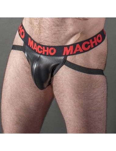 MACHO - MX25RC JOCK COURO VERMELHO S