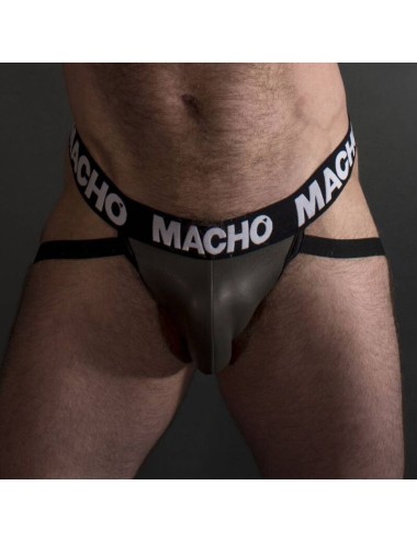 MACHO - MX27GR COURO JOCK CINZA BEGE XL