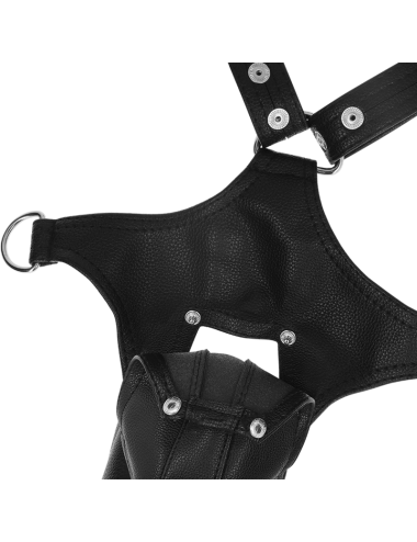 FETISH SUBMISSIVE ATTITUDE - ARNÊS JOCK STRAP DE COURO ECO MASCULINO