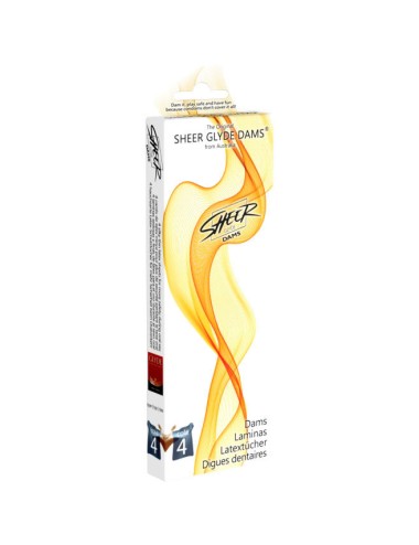 SHEER GLYDE - DAMS LAMINAS LÁTEX SEXO ORAL CAUDA