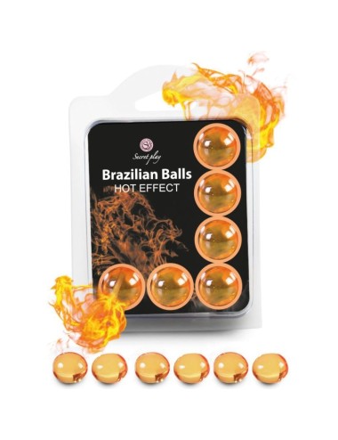 SECRETPLAY - CONJUNTO 6 BOLAS BRASILEIRAS EFEITO DE CALOR