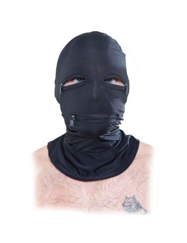 FETISH FANTASY SERIES - CAPUZ COM ZÍPERS PRETO