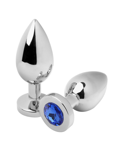 METAL HARD - PLUG ANAL DIAMANTE AZUL PEQUENO 5