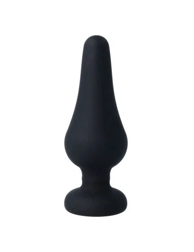 INTENSE - PLUG ANAL PIPO L SILICONE PRETO 13 CM