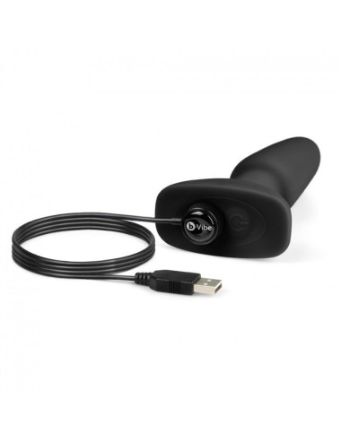 B-VIBE - PLUG ANAL DE CONTROLE REMOTO RIMMING 2 PRETO