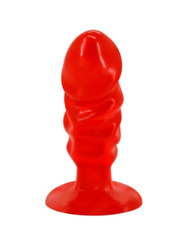 BAILE - PLUG ANAL UNISEXO COM VENTOSA VERMELHA