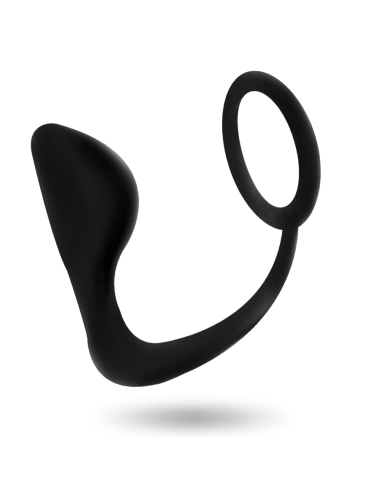 ADDICTED TOYS - PLUG ANAL COM ANEL DE PÊNIS PRETO