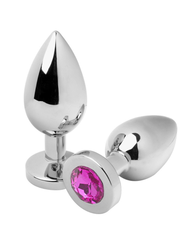 METAL HARD - PLUG ANAL DIAMANTE ROSA PEQUENO 5