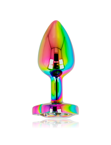 OHMAMA - PLUG ANAL DE CORAÇÃO IRIDESCENTE TAMANHO S