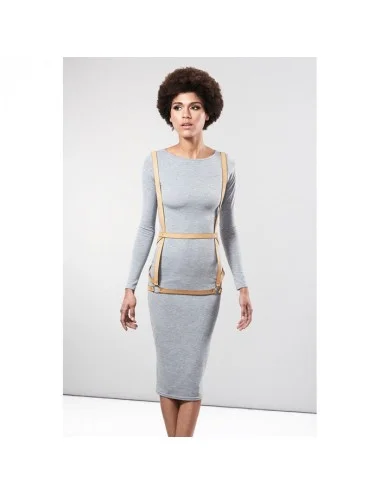 BIJOUX - INDISCRETS MAZE HARNESS FORMA DE VESTIDO - MARROM