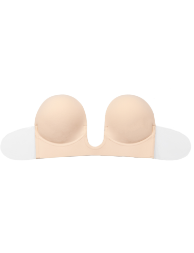 BYE-BRA - SUTI SEM ALAS EN U BEIGE COPO E